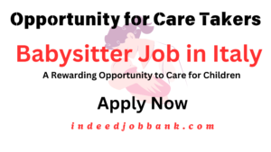 Babysitter Job in Italy: A Rewarding Opportunity to Care for Children